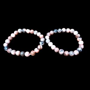 Beautiful zebra jasper bracelets